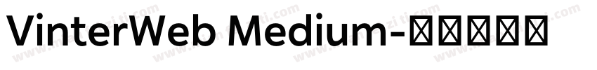 VinterWeb Medium字体转换